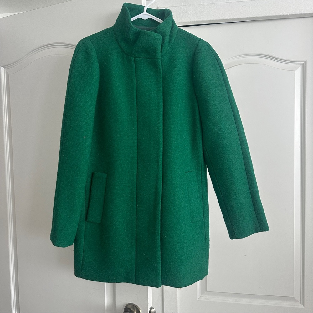 J. Crew City Coat Emerald Green
